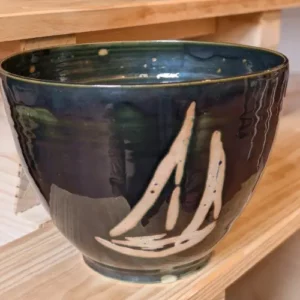 Vase / Saladier en grès artisanal – Également utilisable comme coupe